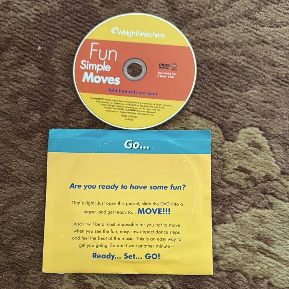 Weight Watchers Fun Simple Moves DVD